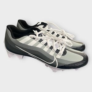 Nike Vapor Edge Speed 360 White Black Football Cleats DQ5110-001 Mens size 10.5